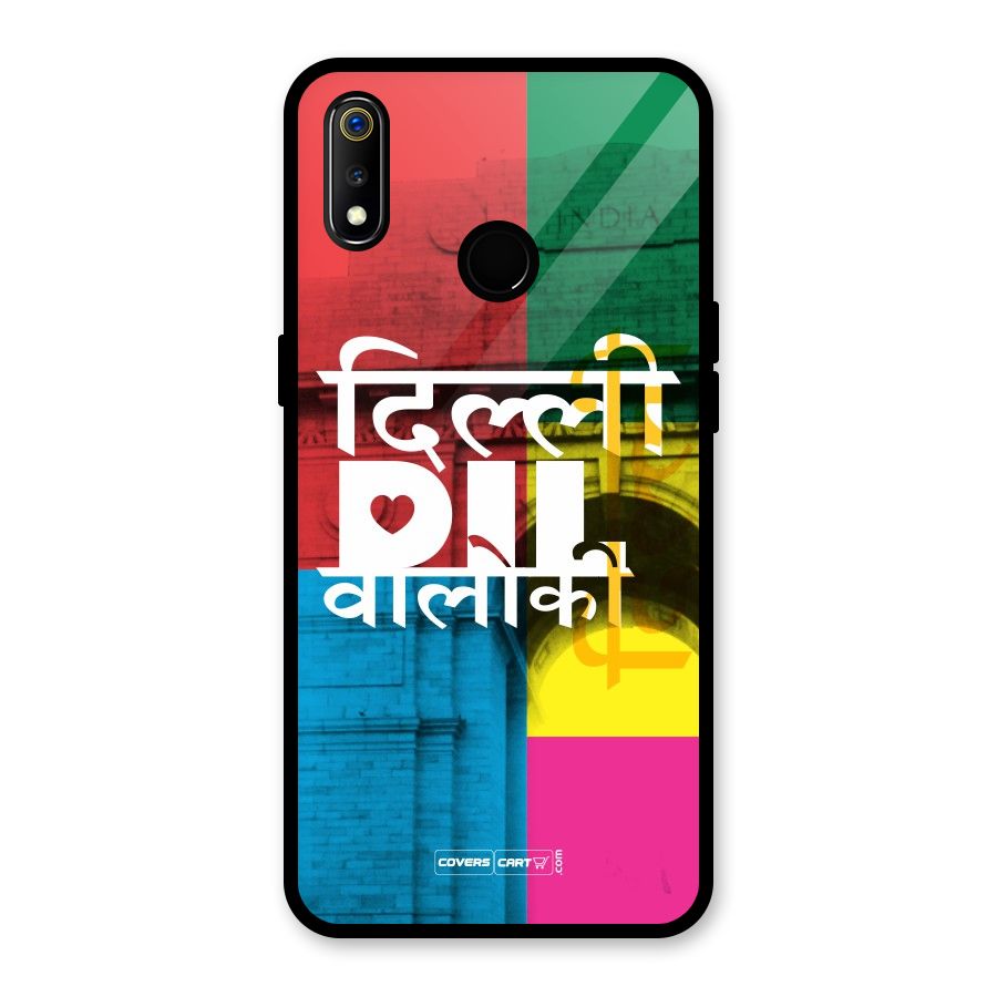 Delhi Citystyle Glass Back Case for Realme 3i