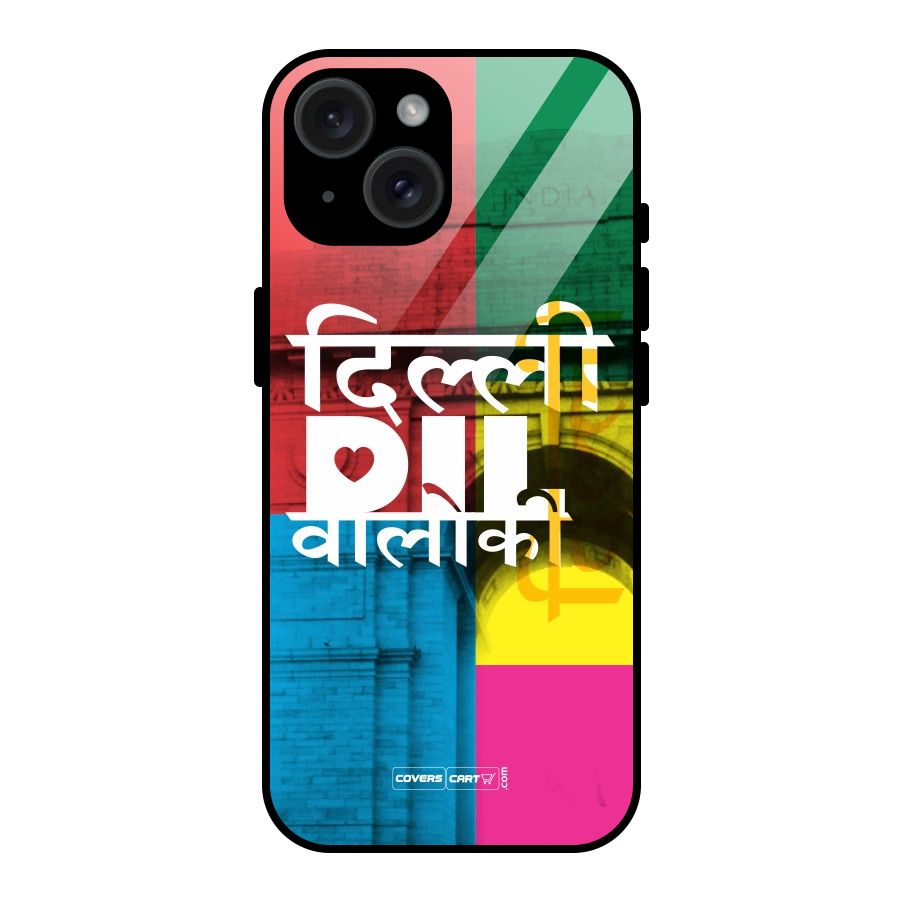 Delhi Citystyle Glass Back Case for iPhone 15