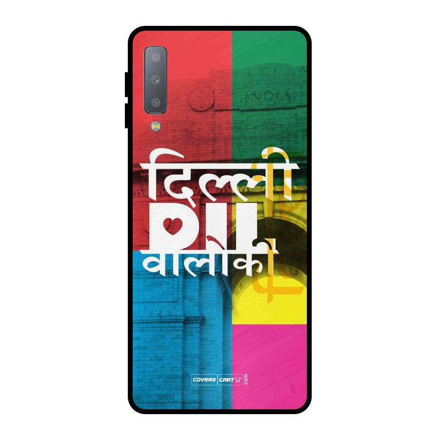 Delhi Citystyle Metal Back Case for Galaxy A7 (2018)