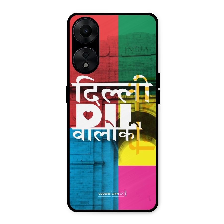 Delhi Citystyle Metal Back Case for Oppo A78 5G