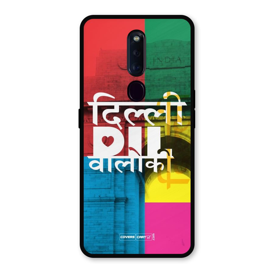 Delhi Citystyle Metal Back Case for Oppo F11 Pro