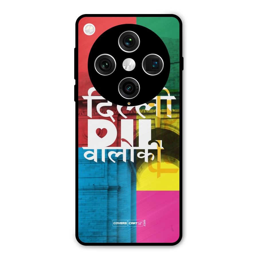 Delhi Citystyle Metal Back Case for Oppo Find X8 Pro