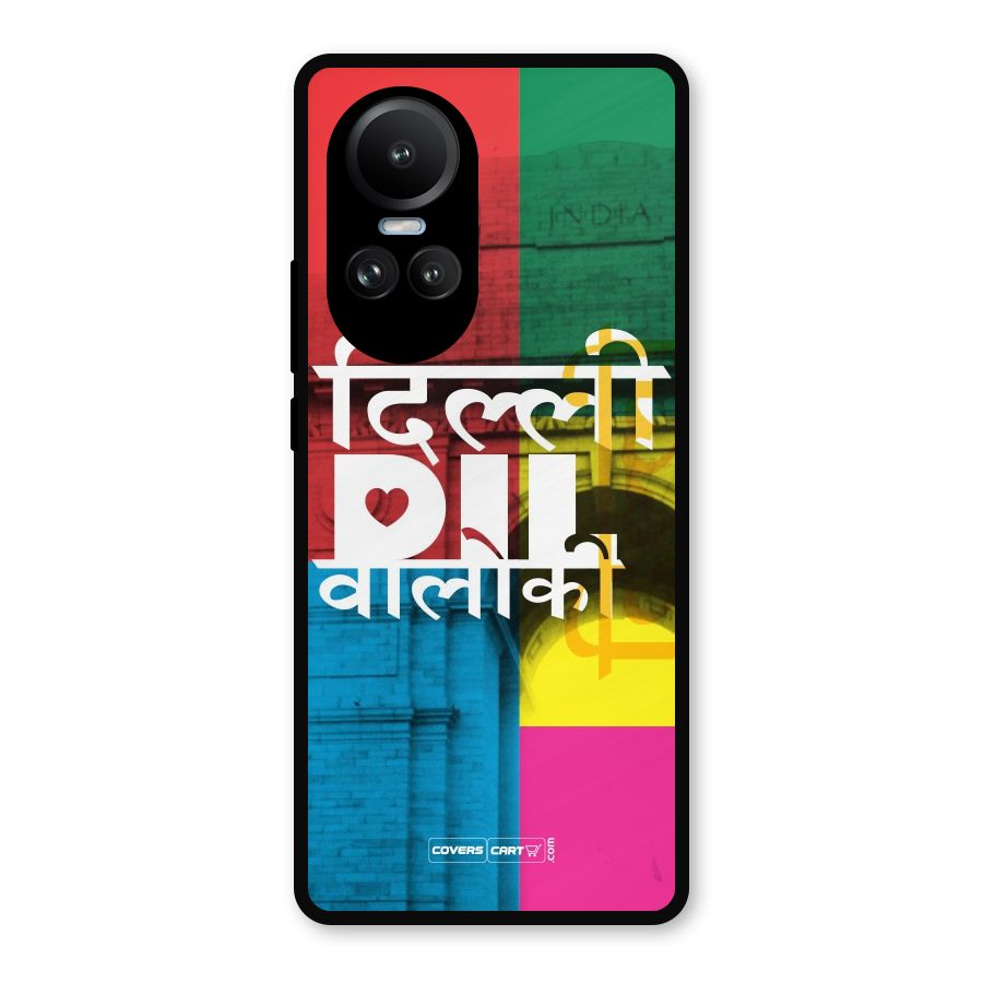 Delhi Citystyle Metal Back Case for Oppo Reno10