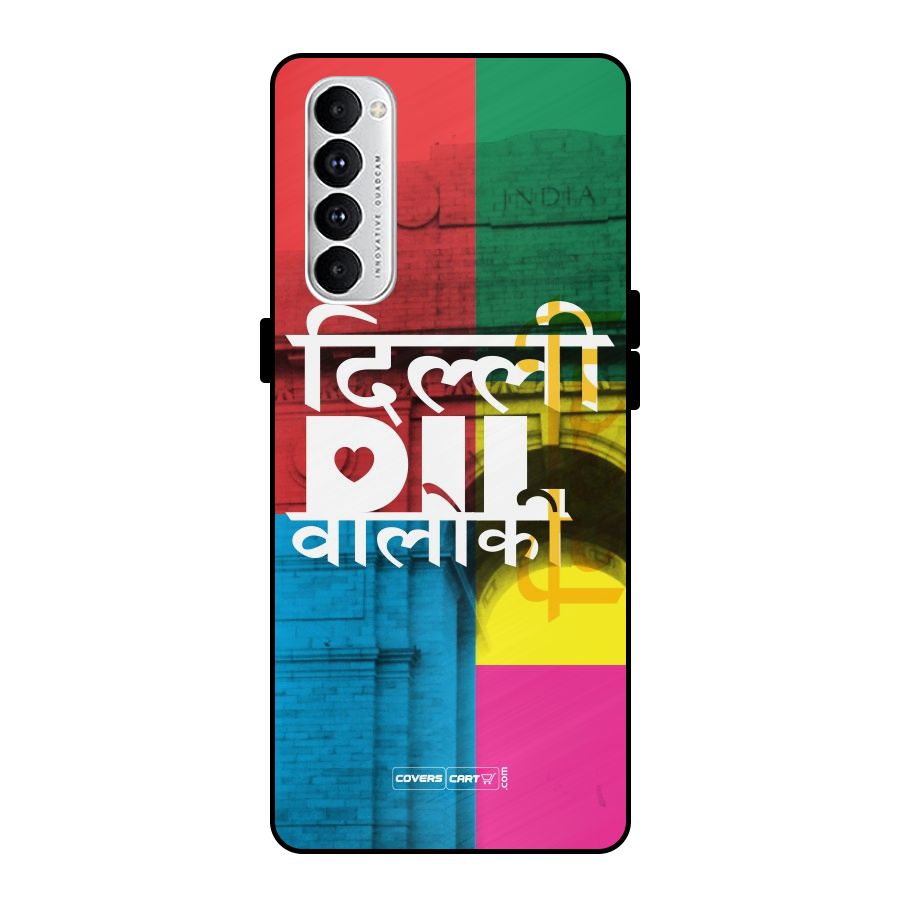 Delhi Citystyle Metal Back Case for Oppo Reno4 Pro
