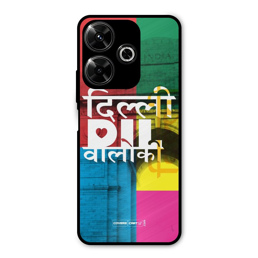 Delhi Citystyle Metal Back Case for Poco M6 Plus