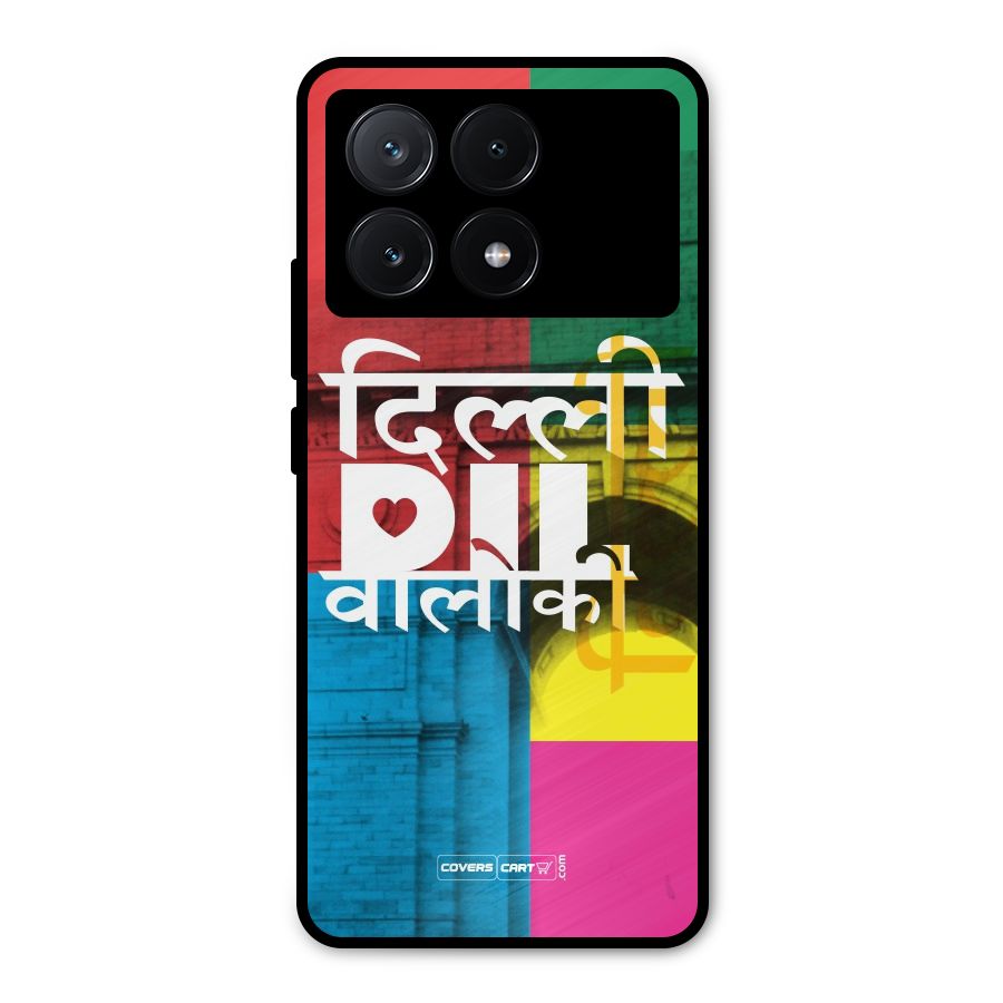 Delhi Citystyle Metal Back Case for Poco X6 Pro