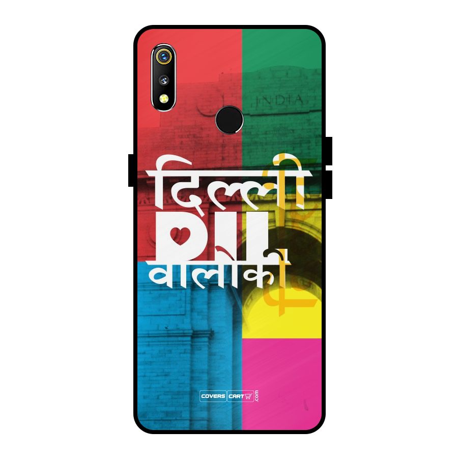 Delhi Citystyle Metal Back Case for Realme 3i