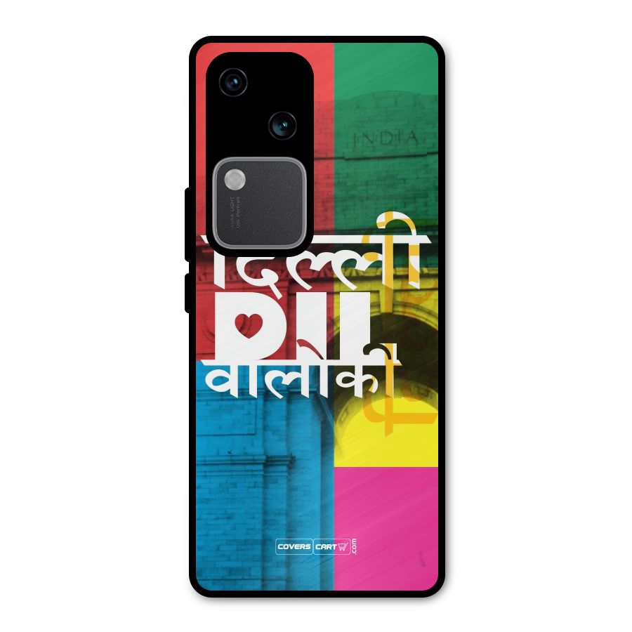 Delhi Citystyle Metal Back Case for Vivo V30 Pro