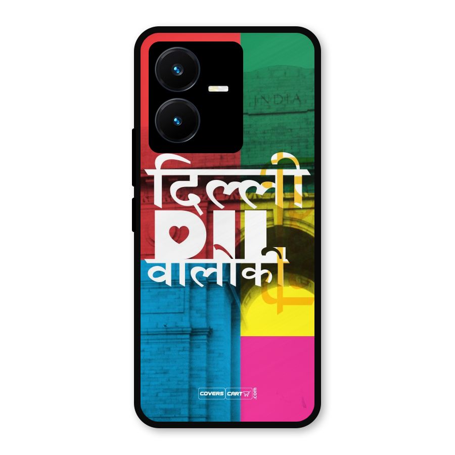 Delhi Citystyle Metal Back Case for Vivo Y22s