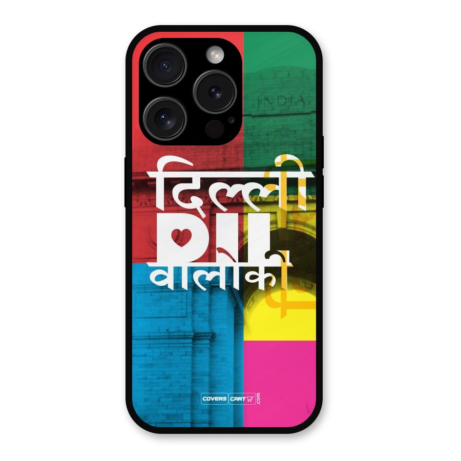 Delhi Citystyle Metal Back Case for iPhone 15 Pro