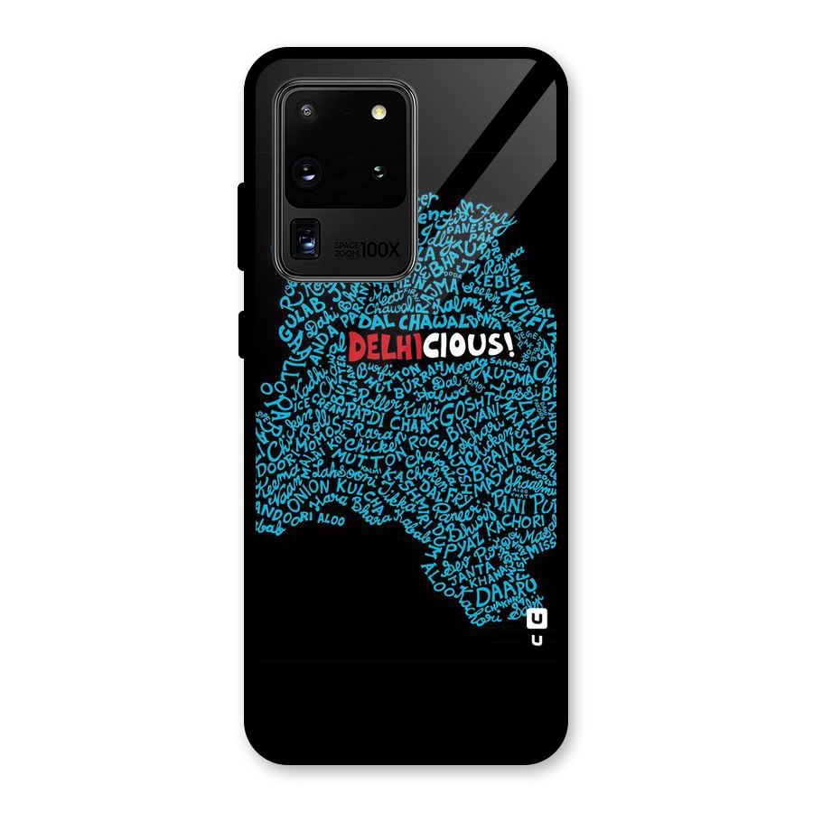 Delhicious Glass Back Case for Galaxy S20 Ultra