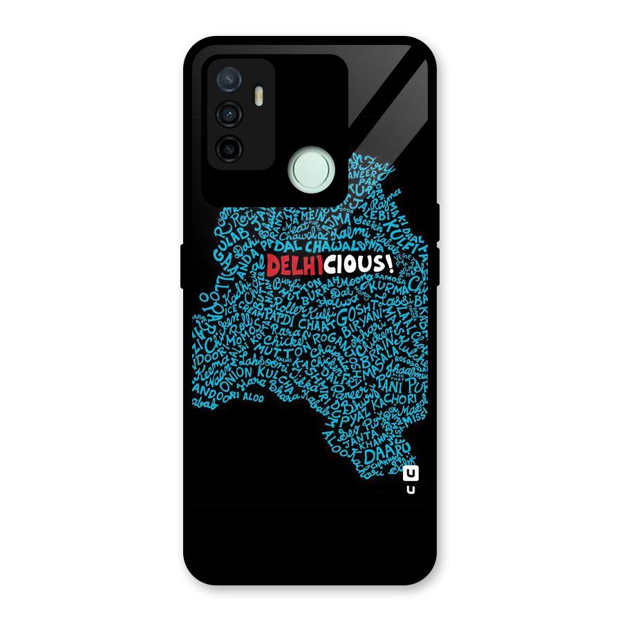 Delhicious Glass Back Case for Oppo A53