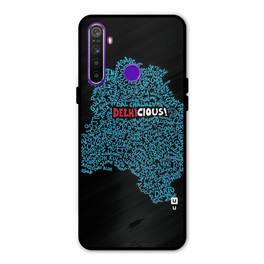 Delhicious Glass Back Case for Realme 5s