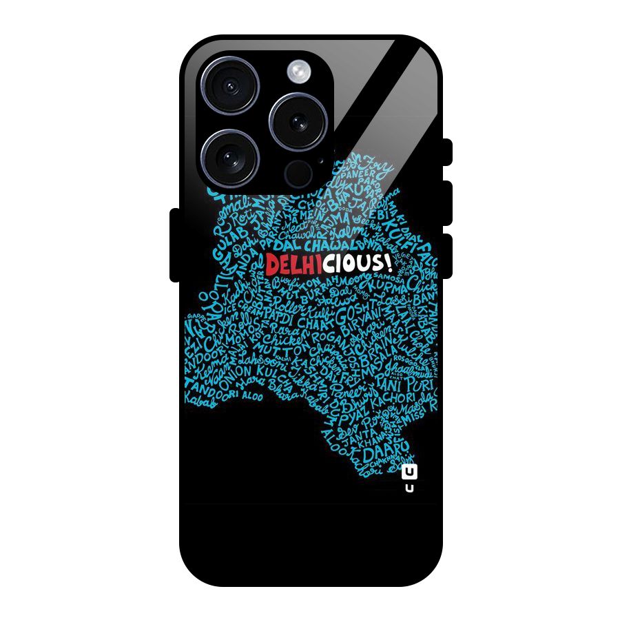 Delhicious Glass Back Case for iPhone 15 Pro