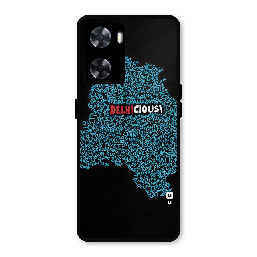 Delhicious Metal Back Case for Oppo A57 2022
