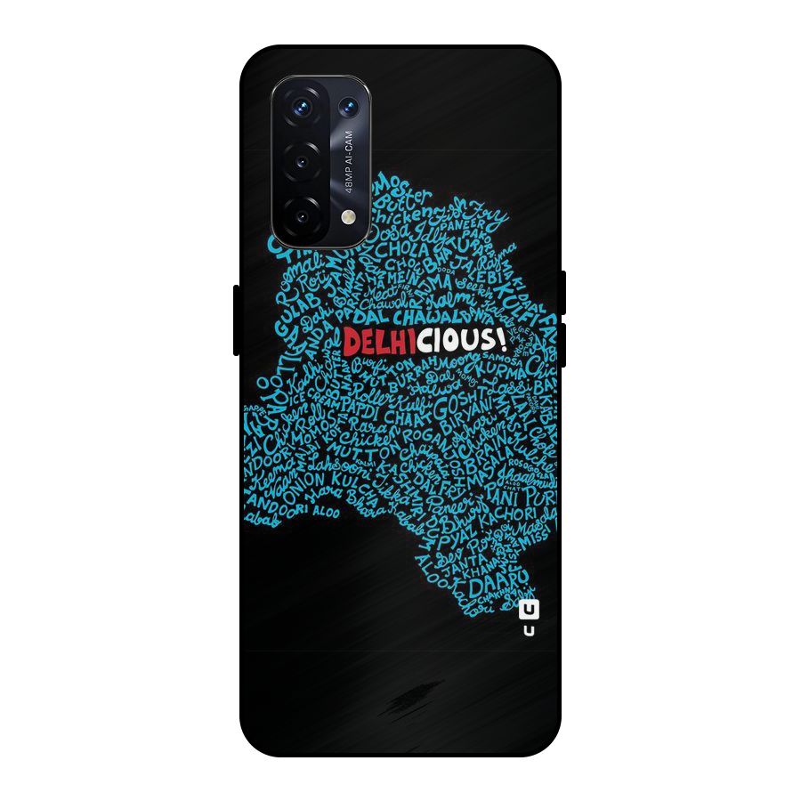 Delhicious Metal Back Case for Oppo A74 5G