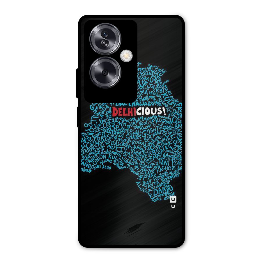 Delhicious Metal Back Case for Oppo A79 5G