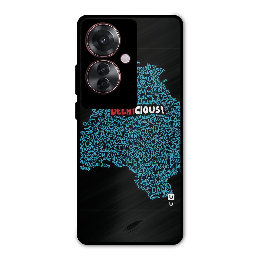 Delhicious Metal Back Case for Oppo F25 Pro