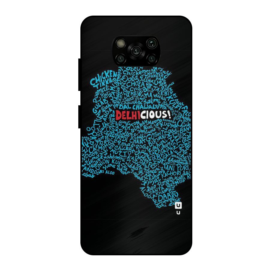 Delhicious Metal Back Case for Poco X3