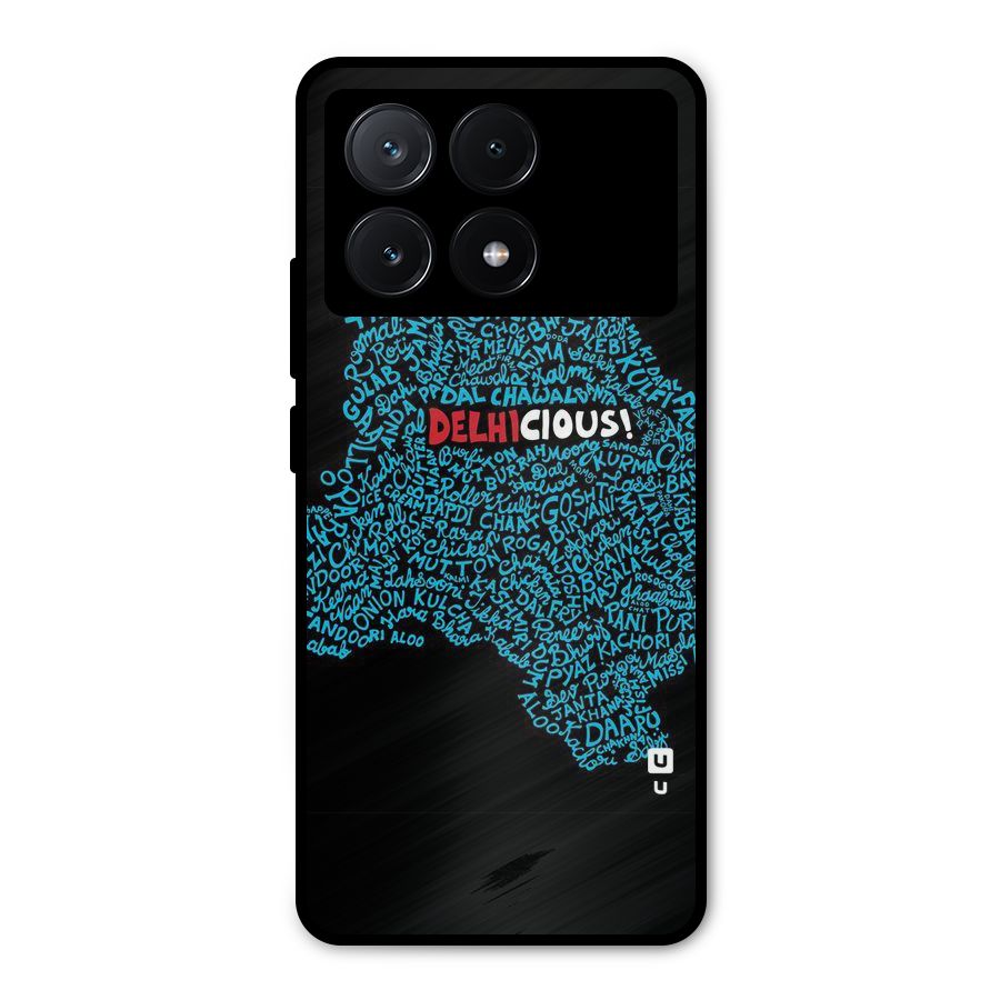 Delhicious Metal Back Case for Poco X6 Pro