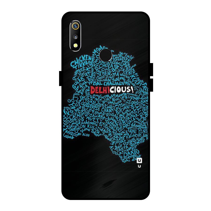 Delhicious Metal Back Case for Realme 3i