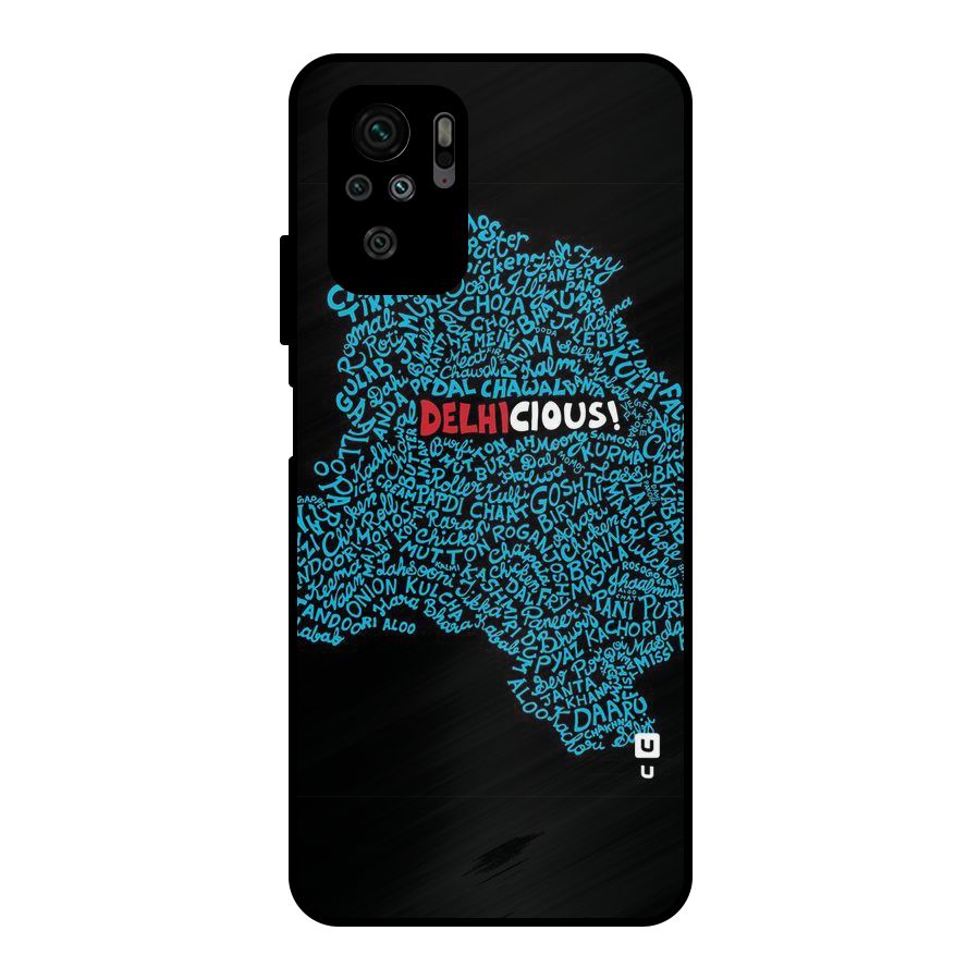Delhicious Metal Back Case for Redmi Note 10S