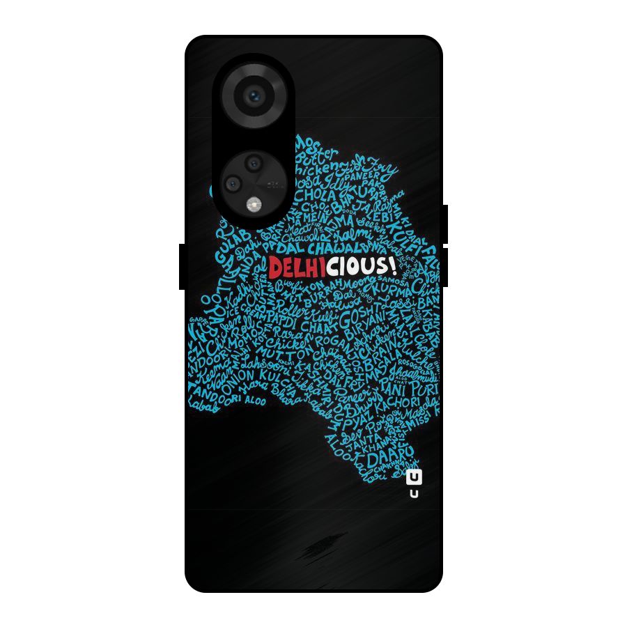 Delhicious Metal Back Case for Reno8 T 5G