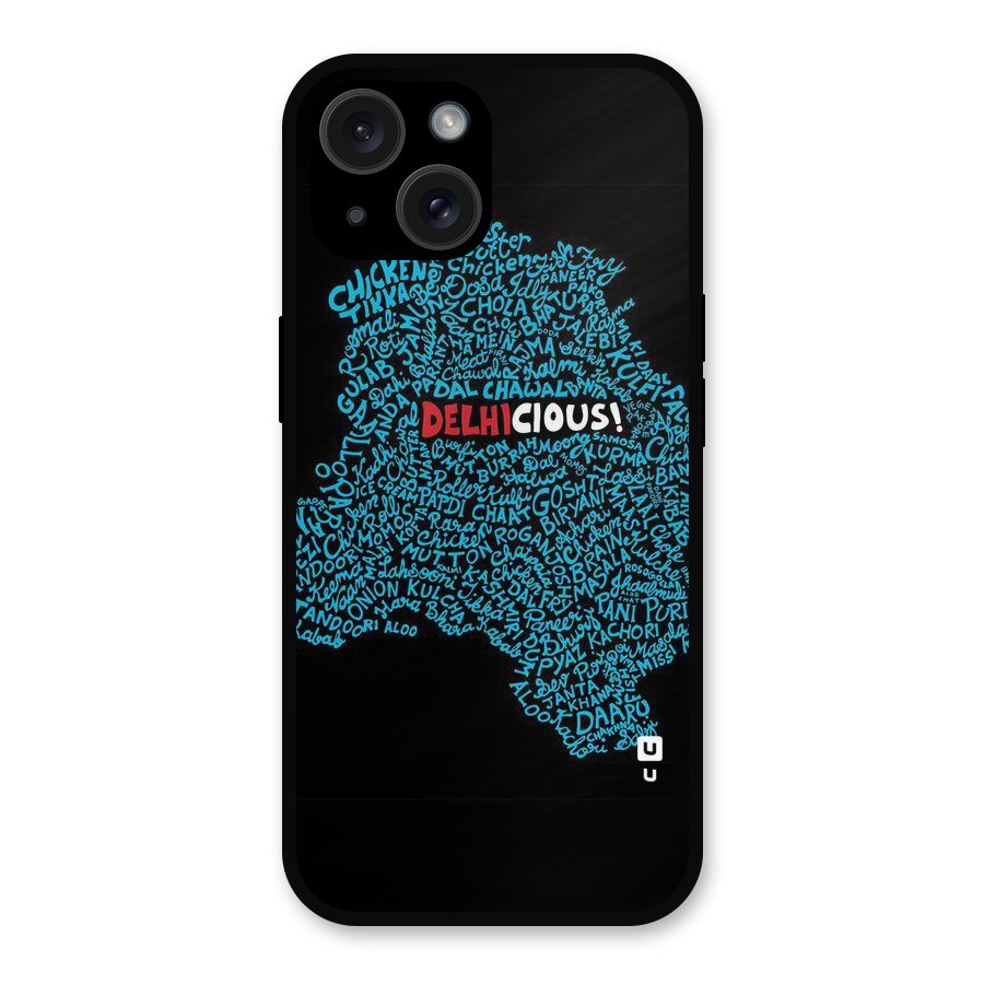 Delhicious Metal Back Case for iPhone 15