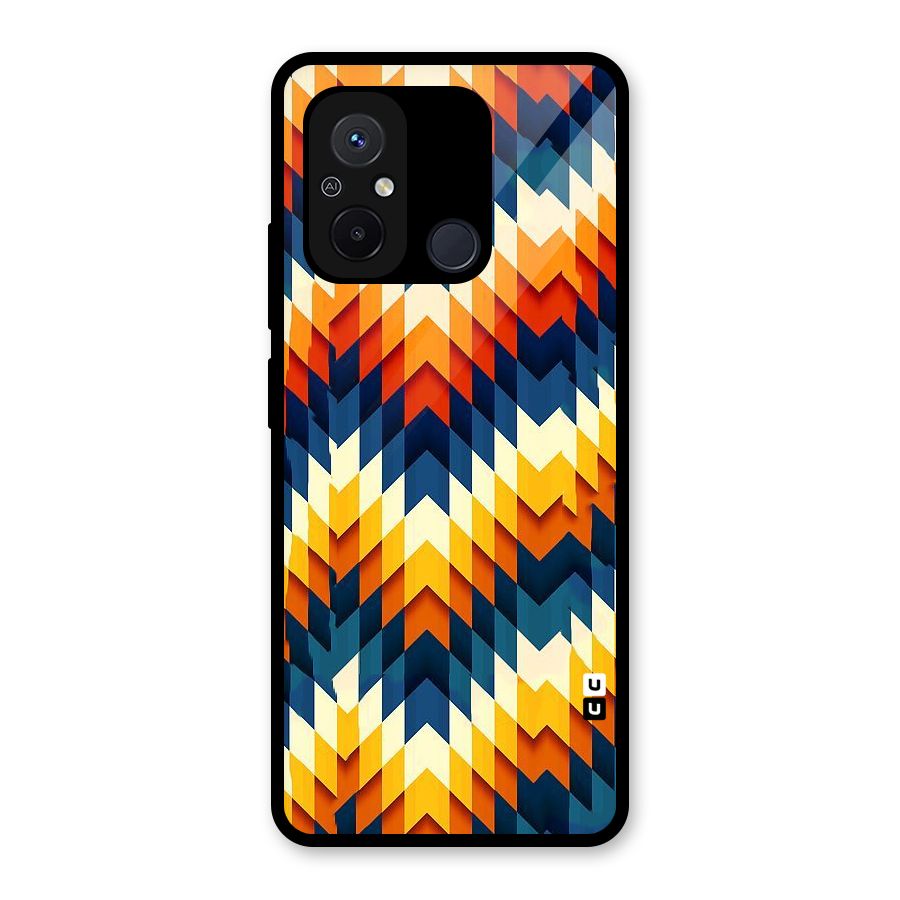 Delightful Design Glass Back Case for Redmi 12C