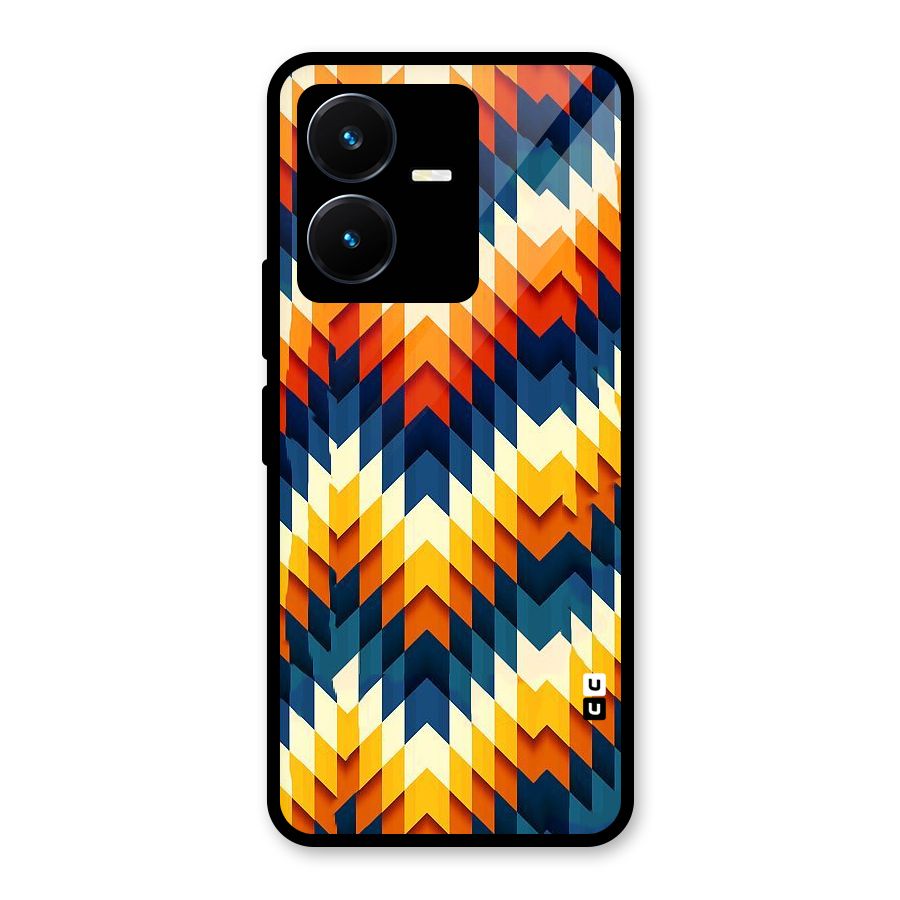 Delightful Design Glass Back Case for Vivo Y22s