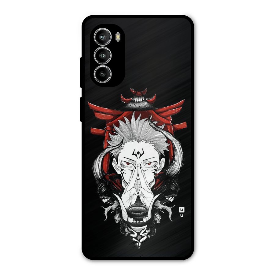 Demon King Sukuna Metal Back Case for Moto G52