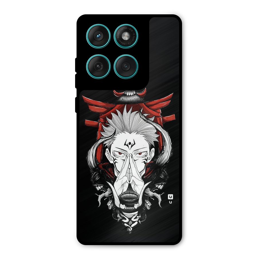 Demon King Sukuna Metal Back Case for Motorola Edge 60