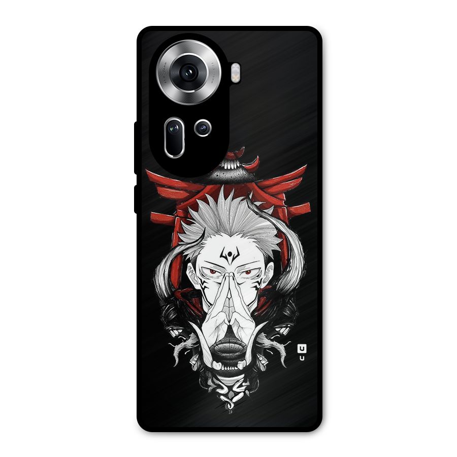 Demon King Sukuna Metal Back Case for Oppo Reno11 5G