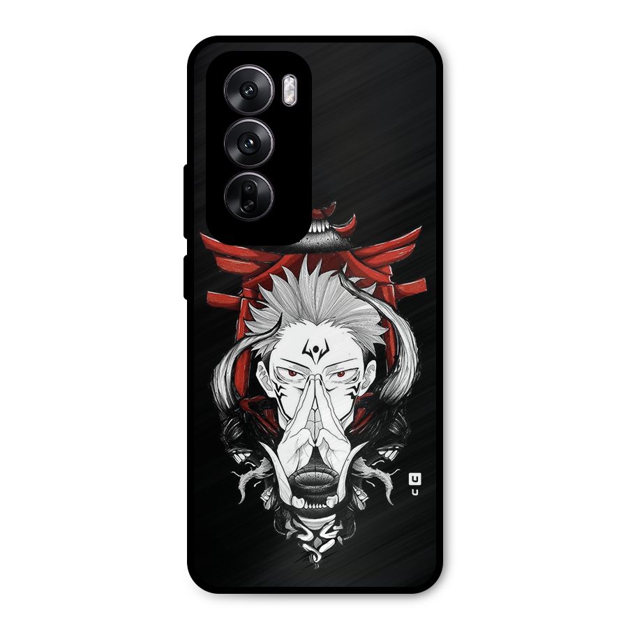Demon King Sukuna Metal Back Case for Oppo Reno12
