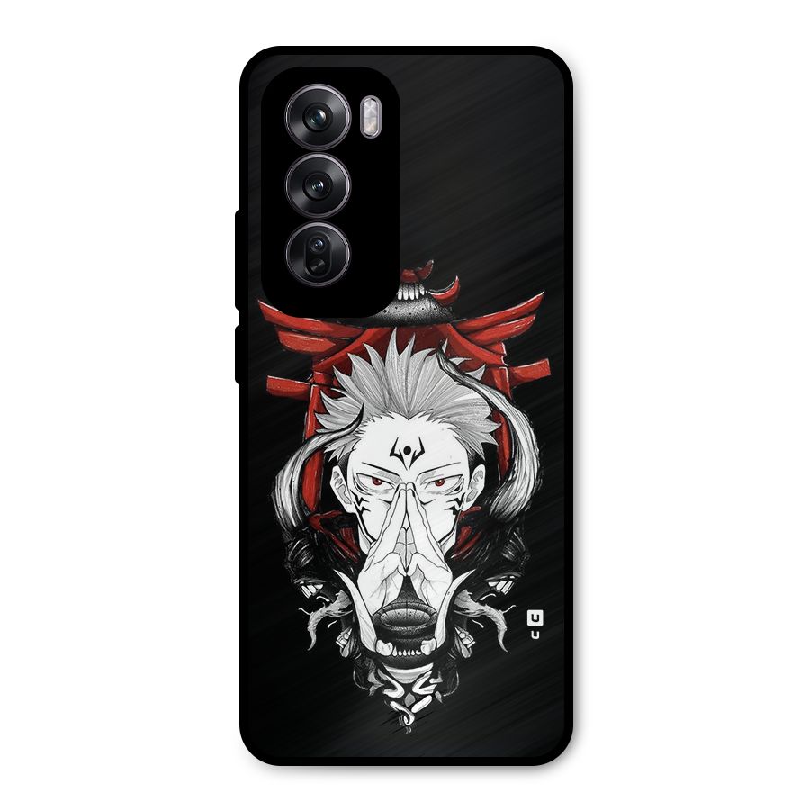 Demon King Sukuna Metal Back Case for Oppo Reno12 Pro