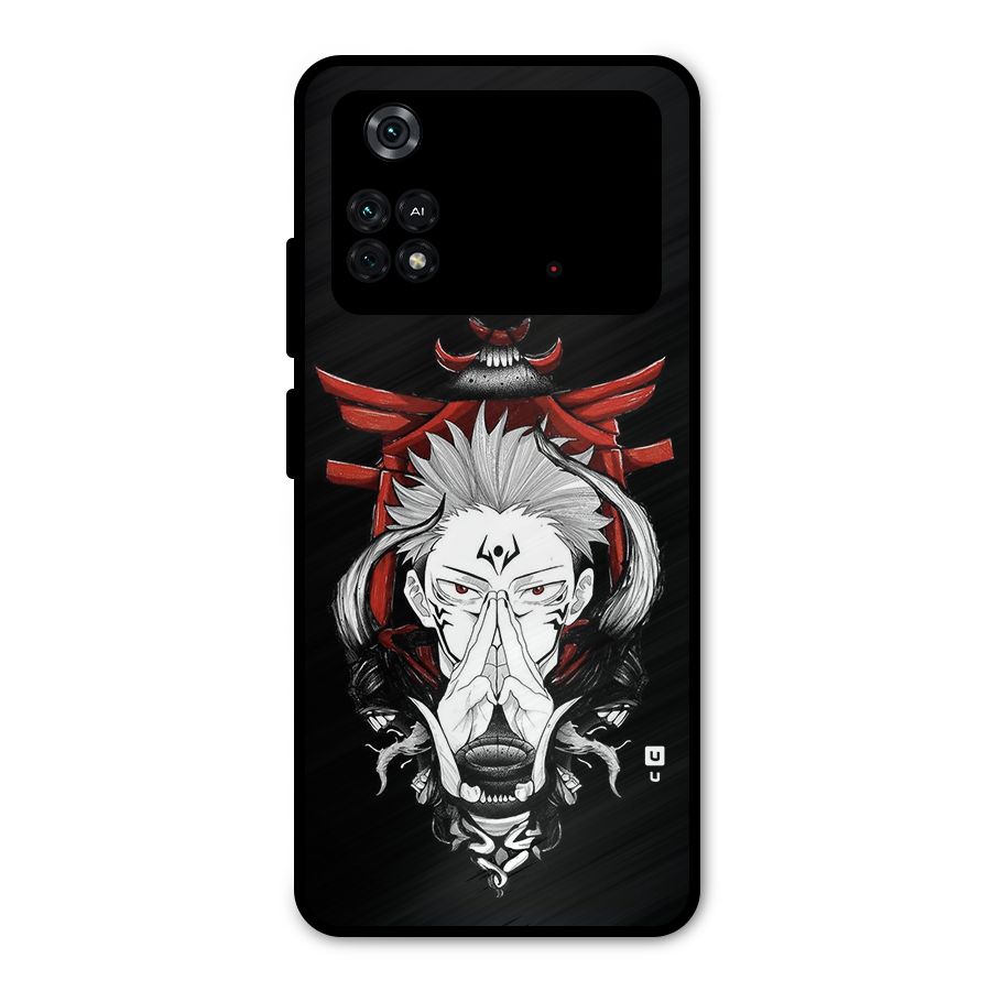 Demon King Sukuna Metal Back Case for Poco M4 Pro 4G