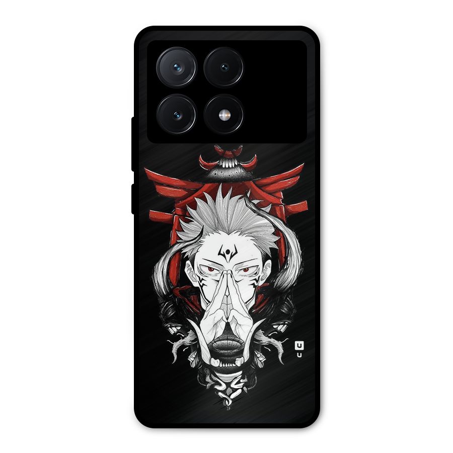 Demon King Sukuna Metal Back Case for Poco X6 Pro