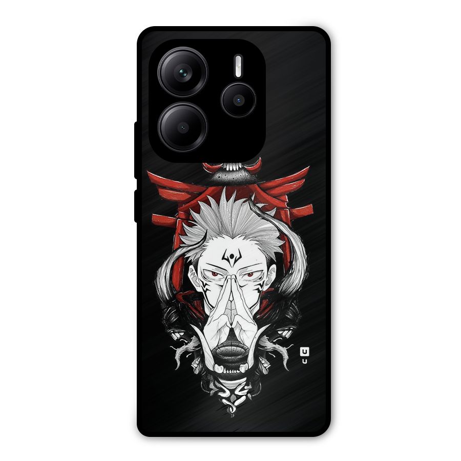 Demon King Sukuna Metal Back Case for Redmi Note 14 5G