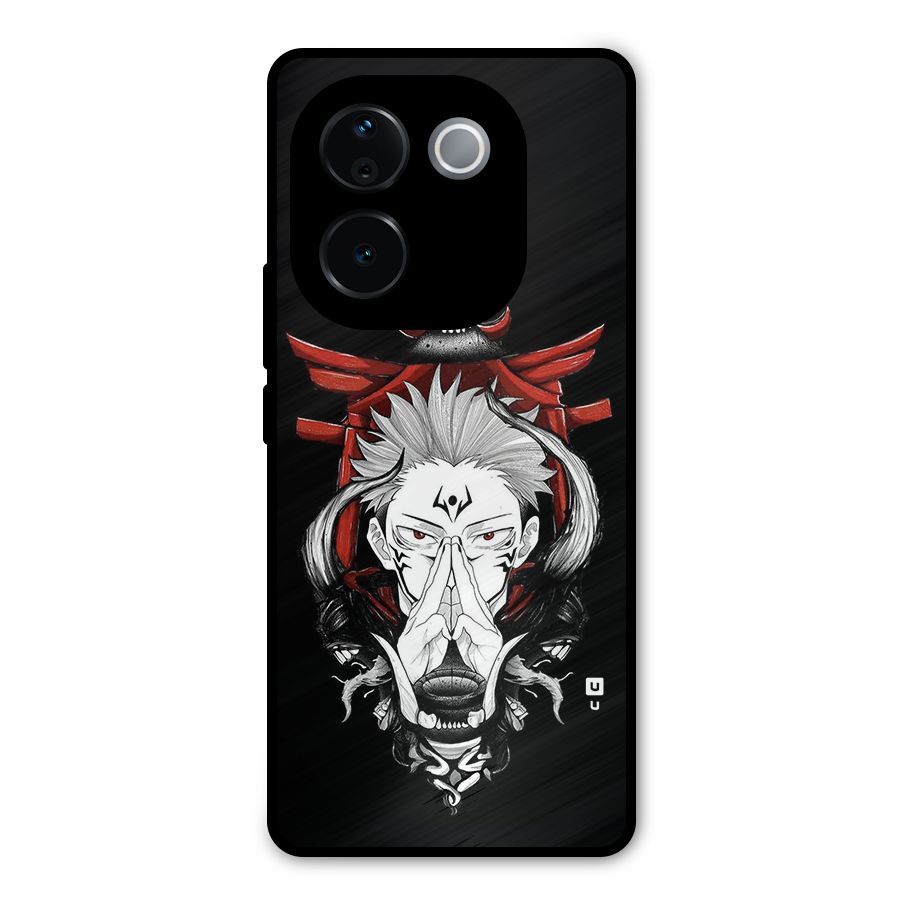 Demon King Sukuna Metal Back Case for Vivo T3 Pro