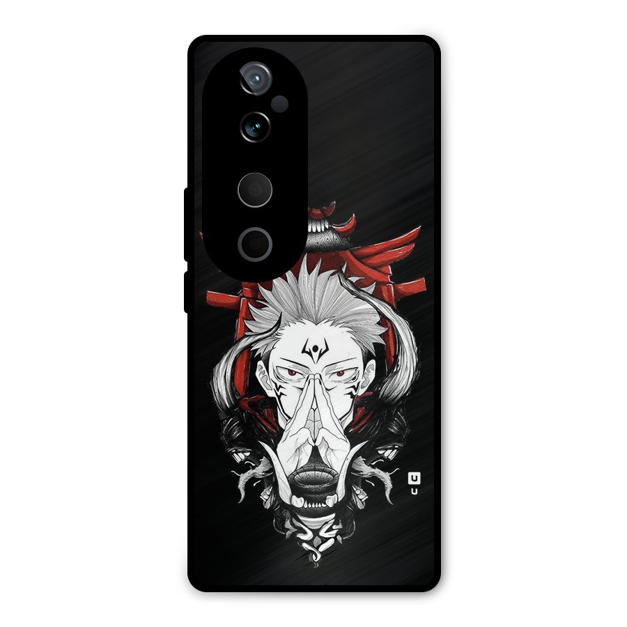Demon King Sukuna Metal Back Case for Vivo T3 Ultra