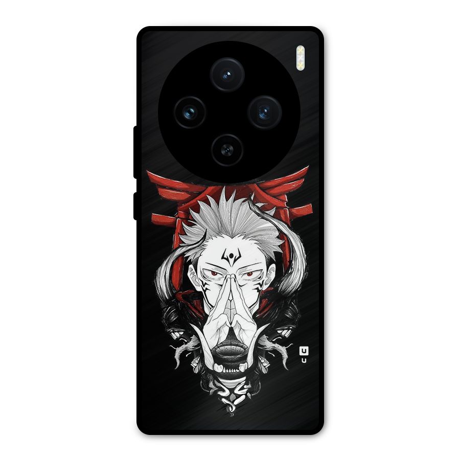 Demon King Sukuna Metal Back Case for Vivo X100