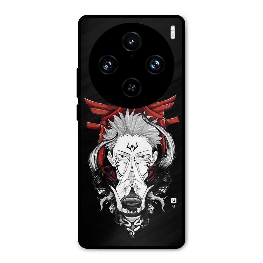 Demon King Sukuna Metal Back Case for Vivo X100 Pro