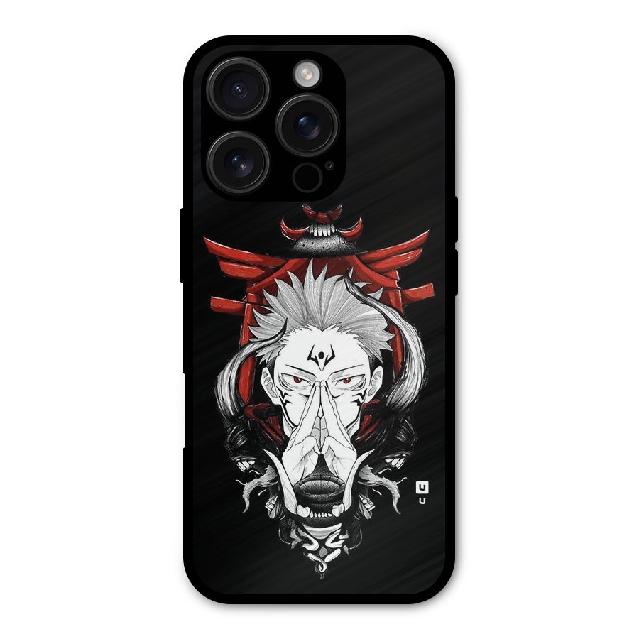Demon King Sukuna Metal Back Case for iPhone 16 Pro
