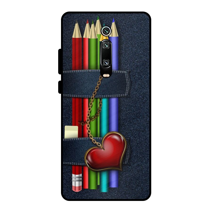 Denim Colorful Pencils Metal Back Case for Redmi K20