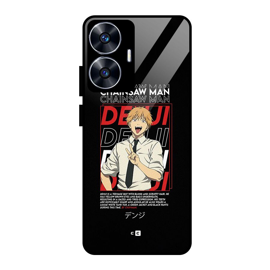 Denji Chainsaw Man Glass Back Case for realme C55