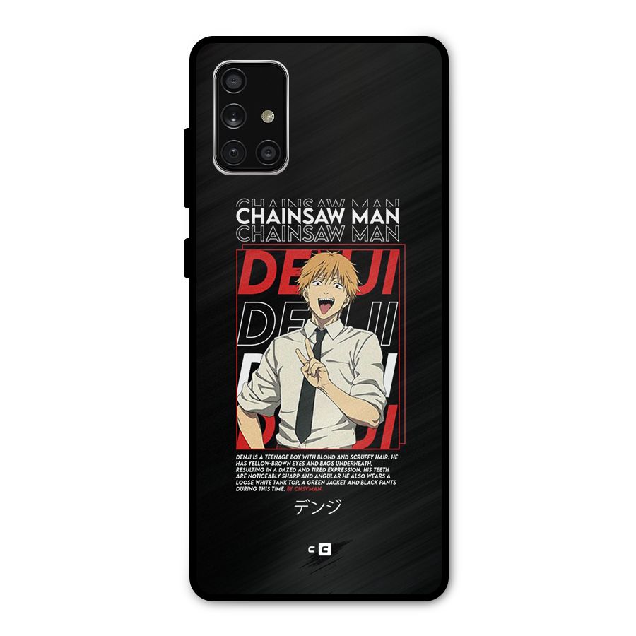 Denji Chainsaw Man Metal Back Case for Galaxy A71