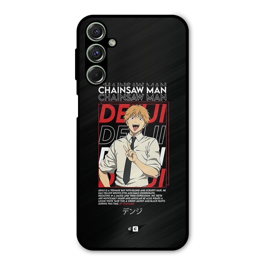 Denji Chainsaw Man Metal Back Case for Galaxy F34