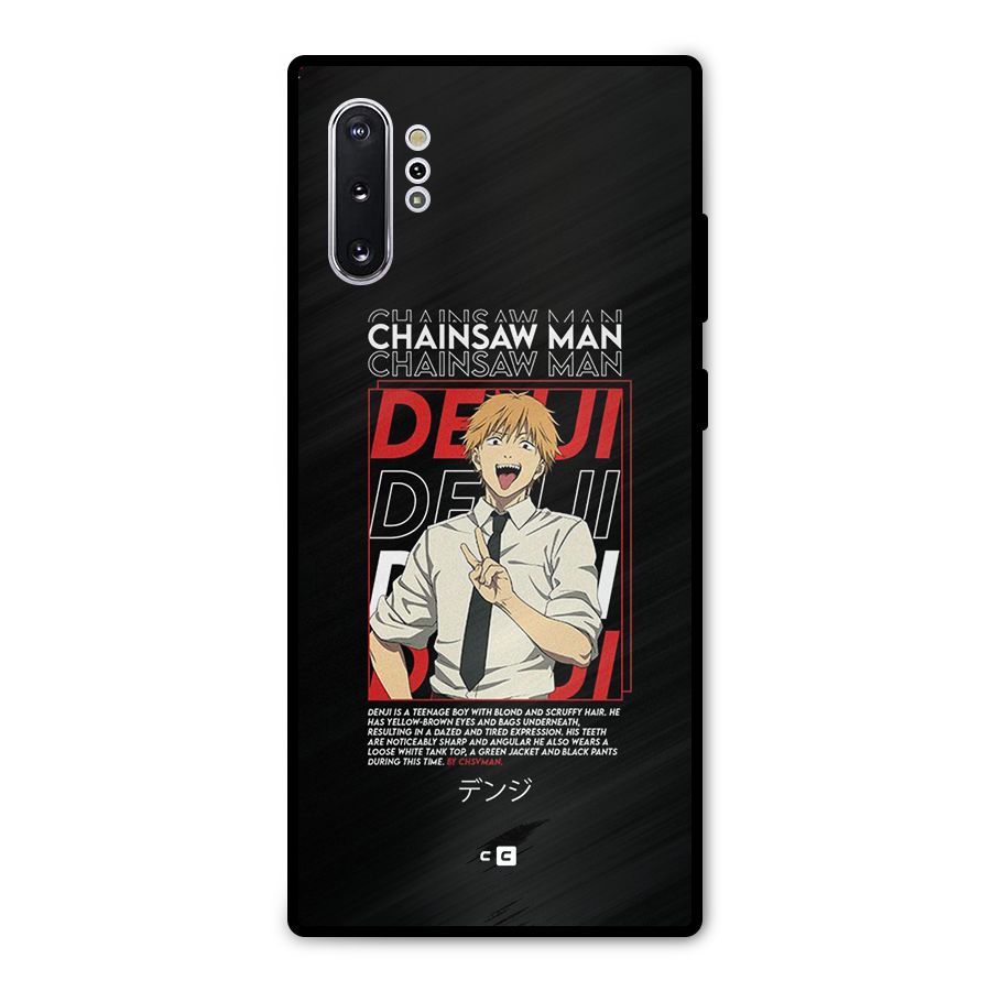 Denji Chainsaw Man Metal Back Case for Galaxy Note 10 Plus