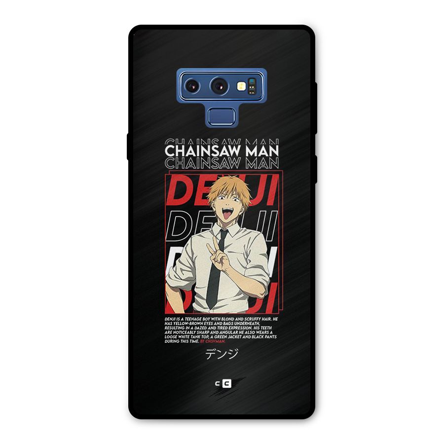 Denji Chainsaw Man Metal Back Case for Galaxy Note 9