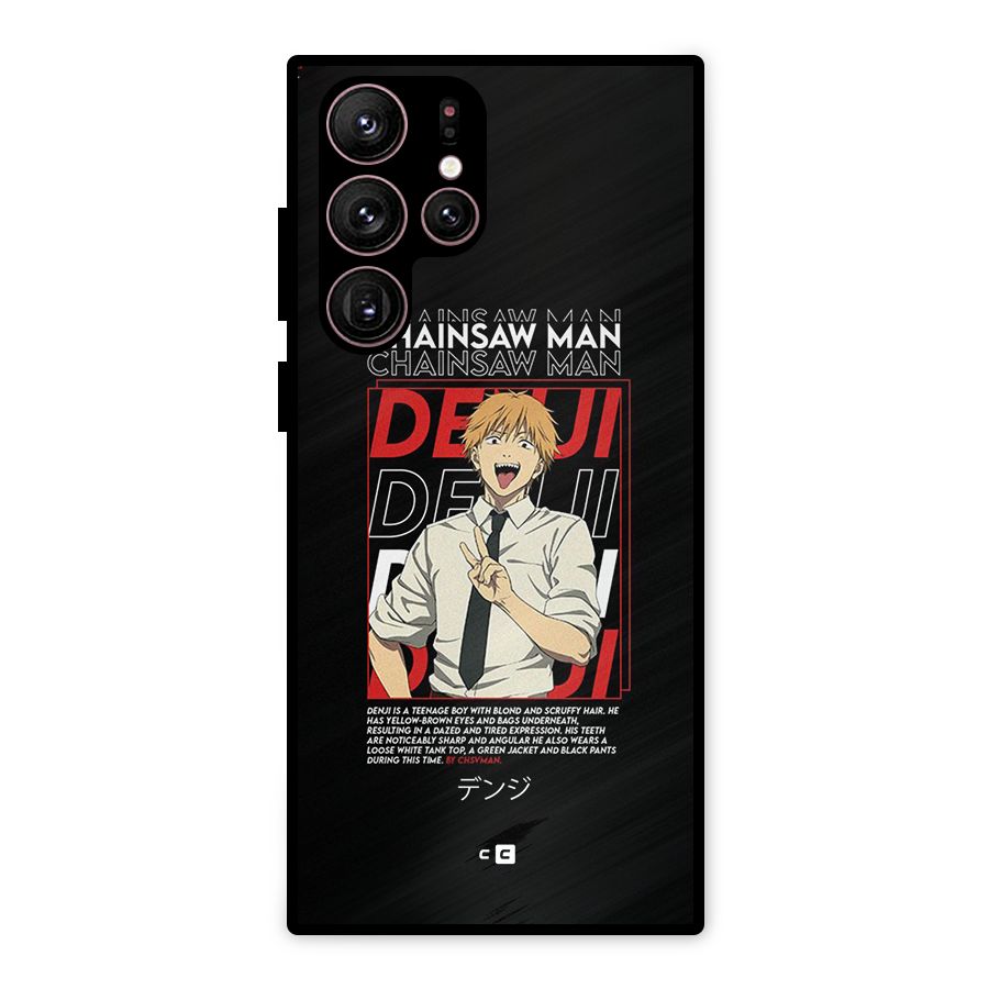 Denji Chainsaw Man Metal Back Case for Galaxy S22 Ultra 5G